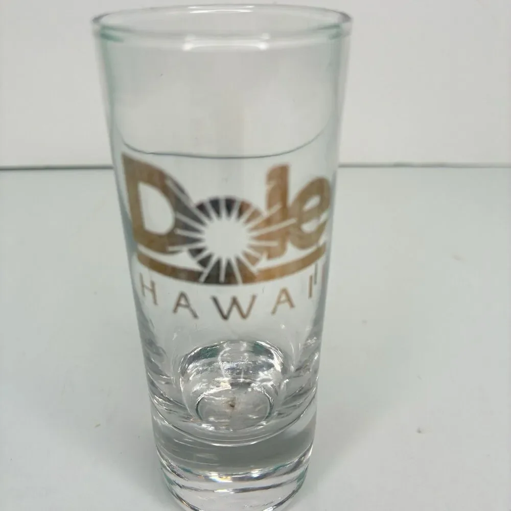 Vintage Dole Hawaii Souvenir Tall Shot Glass Toothpick Holder 4” Tall Rare